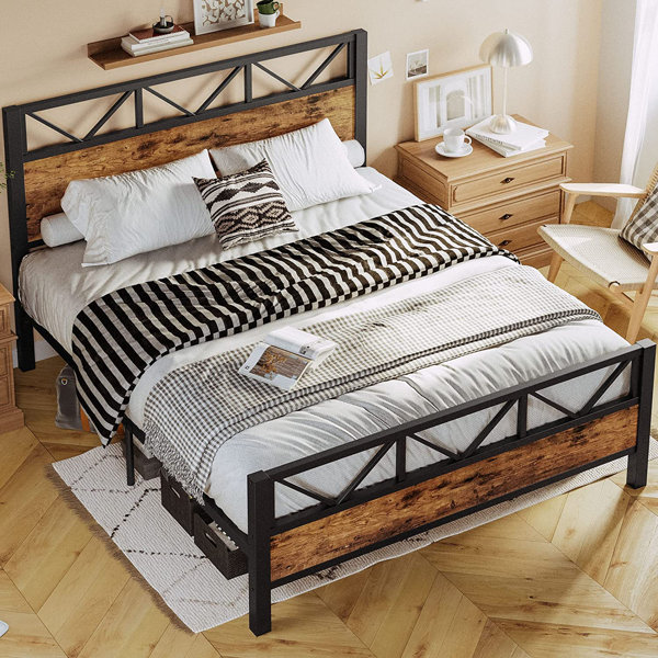 17 Stories Alexandrew Metal Bed Wayfair